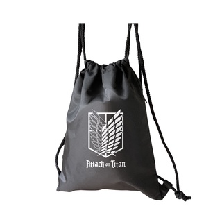 Túi Rút Attack On Titan Đựng Đồ Đi Học, Đi Chơi, Đi Du Lịch, Đi Bơi, Chất Liệu Bền Đẹp Chống Thấm Nước Tốt (36 x40 cm )