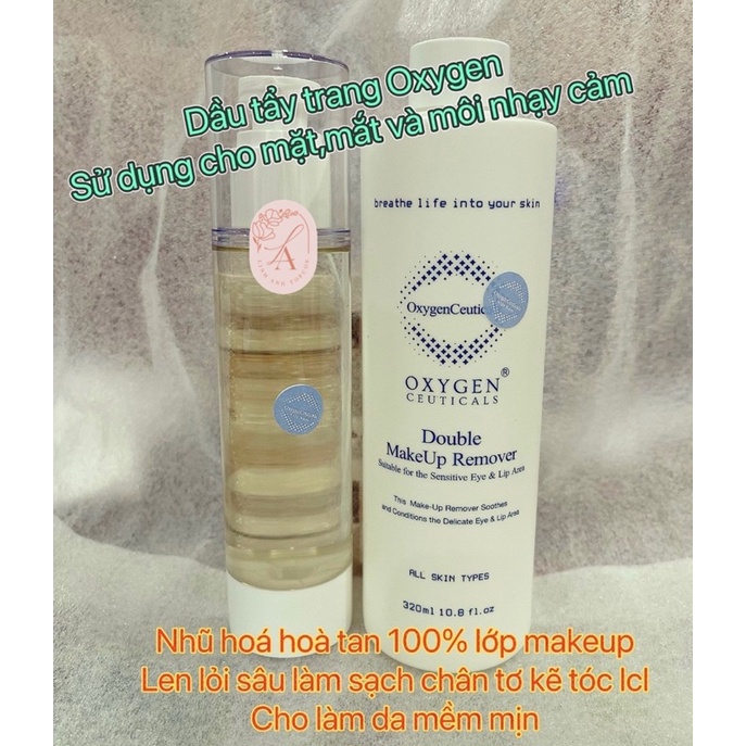 Dầu tẩy trang  không cần nhũ hoá Double Makeup Remover Oxygen