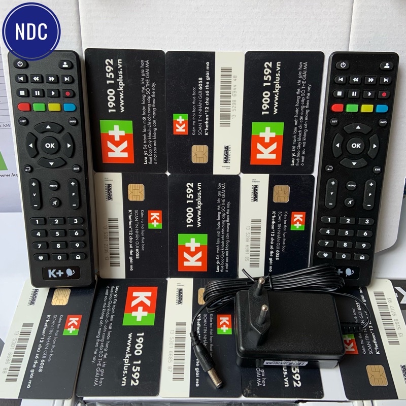 Thẻ Giải Mã K+ Gói PREMIUM, Gói Cơ Bản 35K, Nguồn, Remote K+ HD