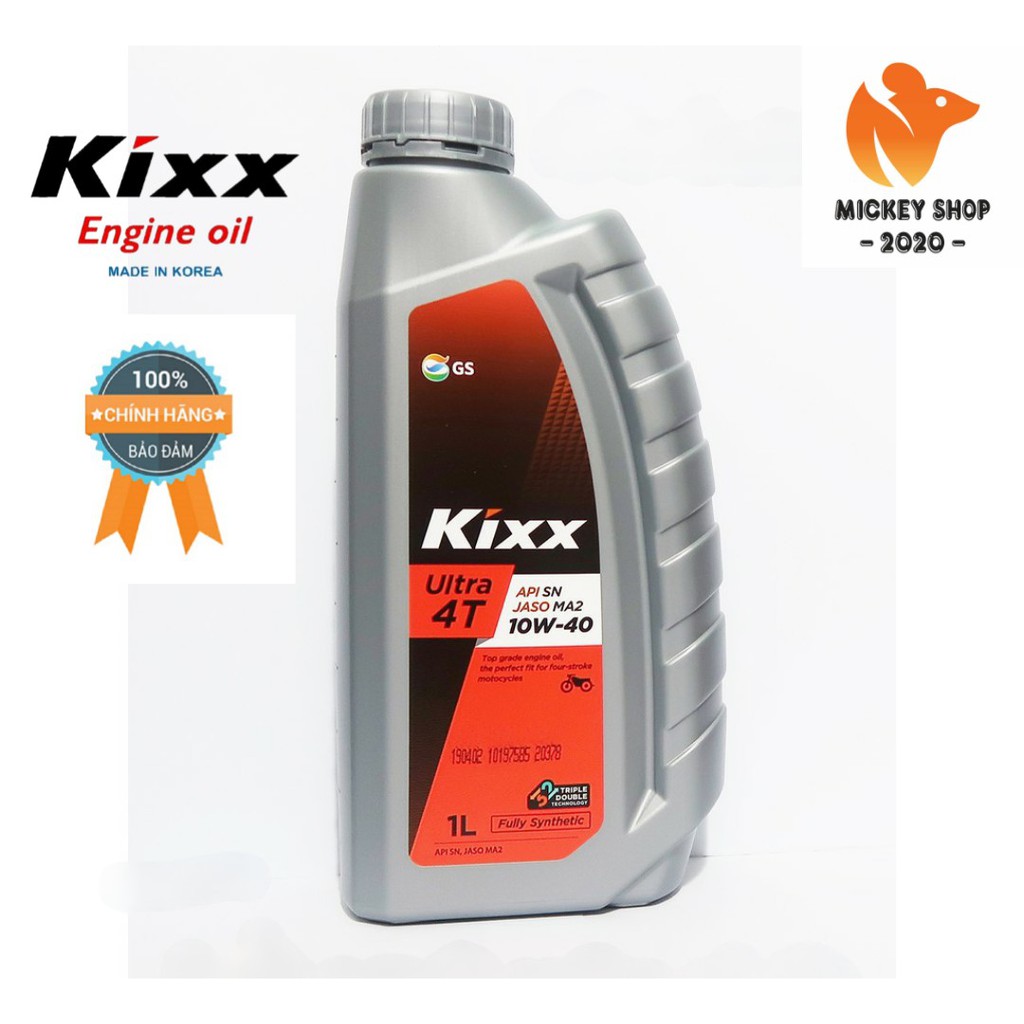 [ MỚI ] Nhớt xe số Kixx Ultra 4T SN 10W-40/ 20W-50 Tổng Hợp Hoàn Toàn Nhập Khẩu Hàn Quốc - CHÍNH HÃNG