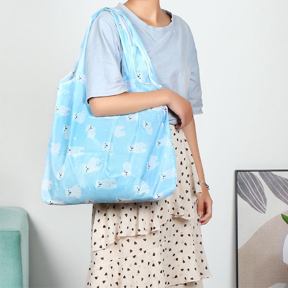 Mih Ba Lô Đi Mua Sắm Bằng Polyester Có Thể Gấp Gọn