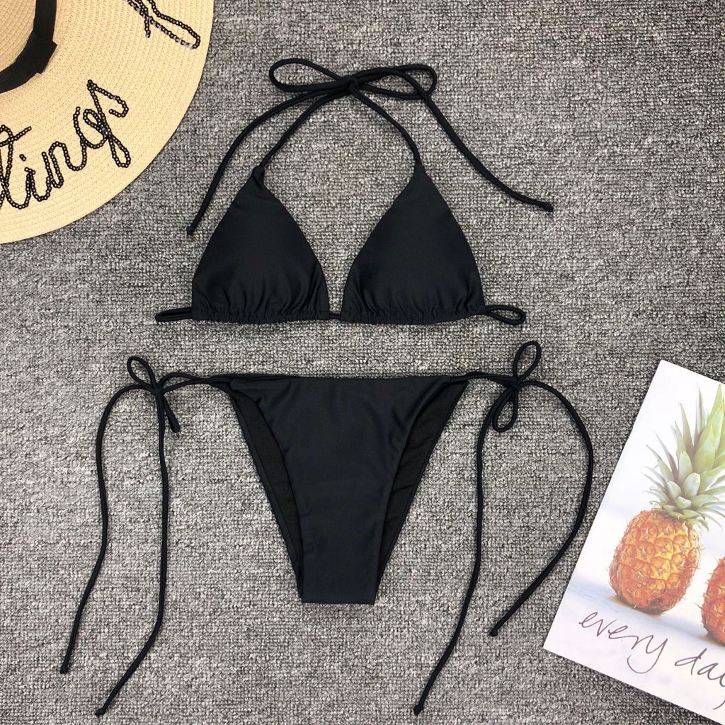 Bikini Màu Hồng Neon Có Đệm Mút F181