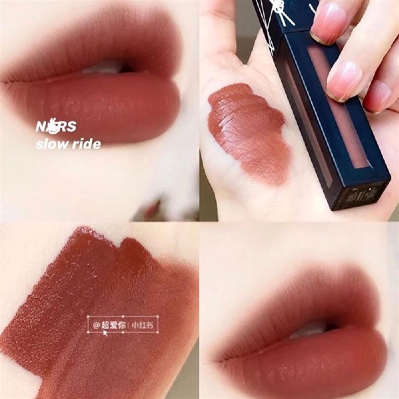 Son kem lì Nars PowerMatte Lip Pigment màu Slow Ride Cam Đất FULL-SIZE FULLBOX