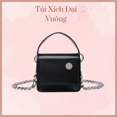 [BLACK BIKE WALLET] TÚI ĐEO CHÉO KIÊM VÍ MINI DÂY XÍCH ĐẠI VUÔNG SIÊU HOT TREND