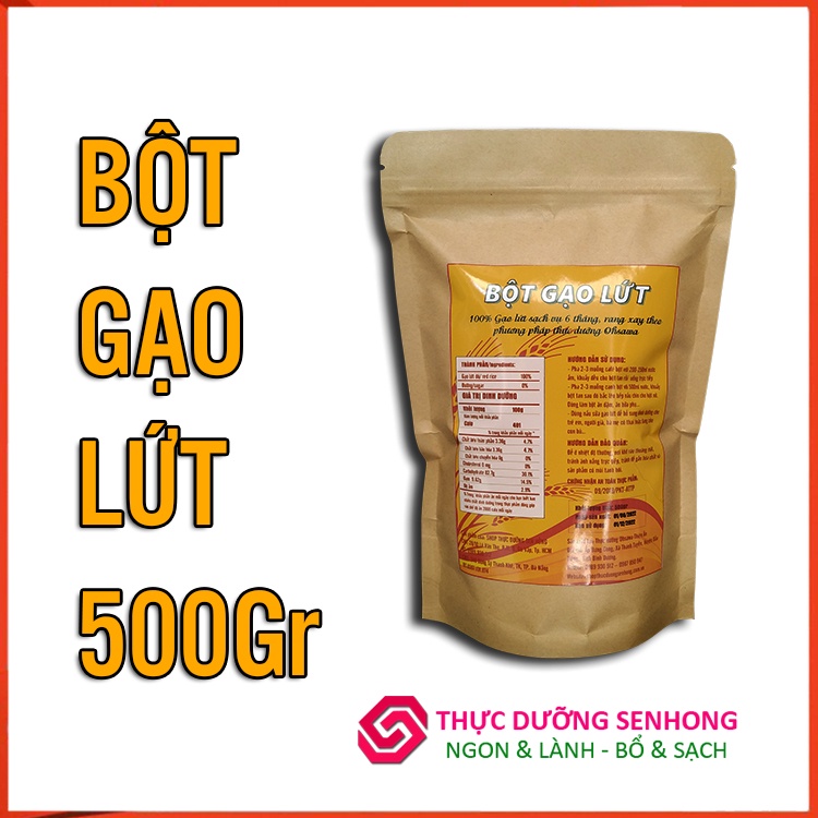 Bột gạo lứt (500gr)Bột gạo lứt đỏ rang xay (500gr) Giúp cơ thể lập lại quân bình, phù hợp với người tiểu đường, ăn kiêng