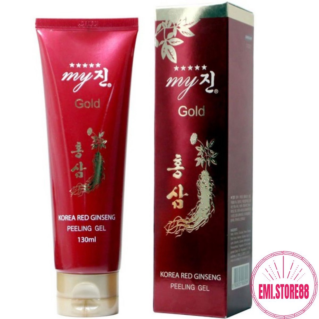 Tẩy Da Chết, Tẩy Tế Bào Chết sâm đỏ Korea Red Ginseng Peeling Gel My Gold 130ml chính hãng hàn quốc