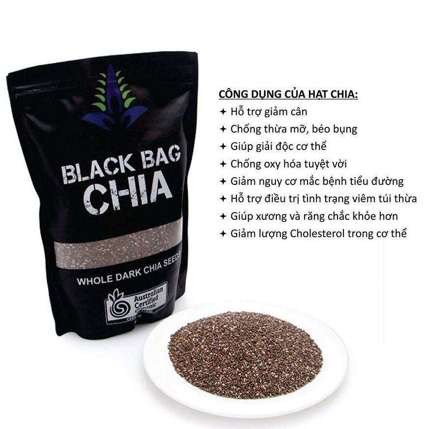 Hạt Chia Úc gói 500gr - Nhập khẩu Chính Hãng Absolute Organic