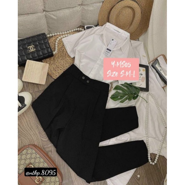 QUẦN TÂY 2 NÚT LƯNG CAO - ẢNH TỰ CHỤP