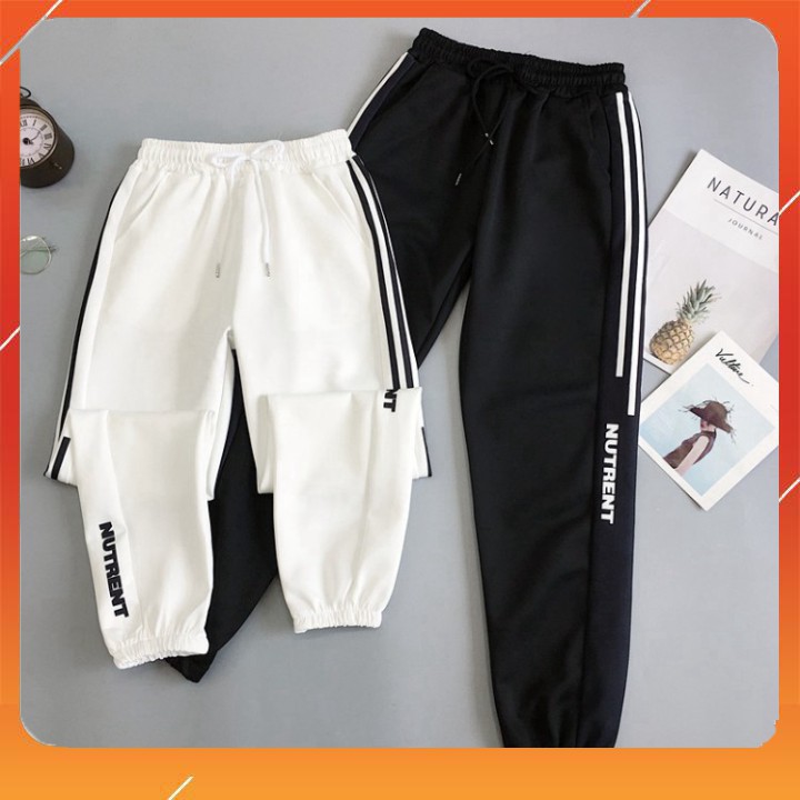 Quần Jogger nam nữ nutrent 2 sọc siêu hot | WebRaoVat - webraovat.net.vn