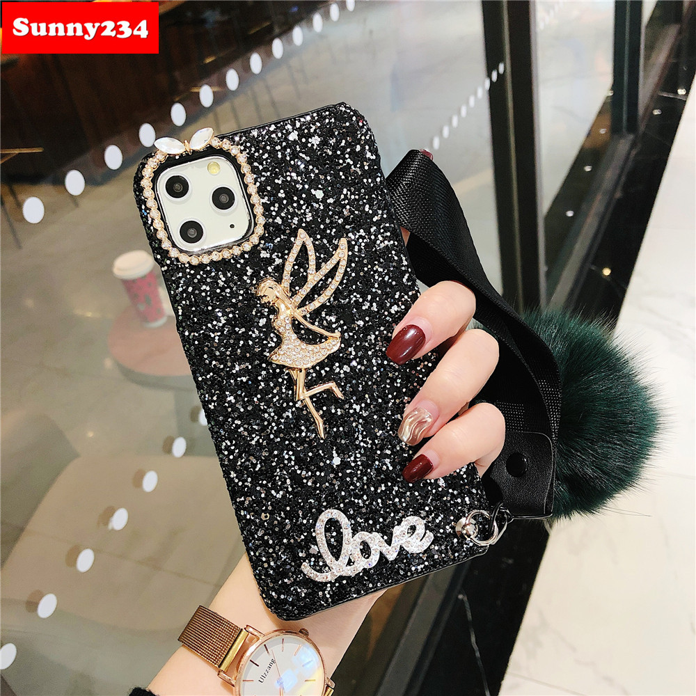 Ốp Lưng Lấp Lánh Cho Samsung S20 Fe Note 20 Ultra M31 A31 A11 M11 A01 A51 A71 S20 Plus A50 A30S A50S A20 A30 S10 Lite 2020 M20 M10 A6 A8 Plus