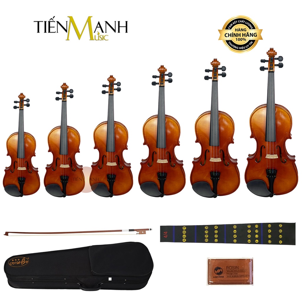 Đàn Violin Omebo RV205 Size 4/4, 3/4, 1/2, 1/4, 1/8, 1/10, 1/16 - Vĩ Cầm RV-205