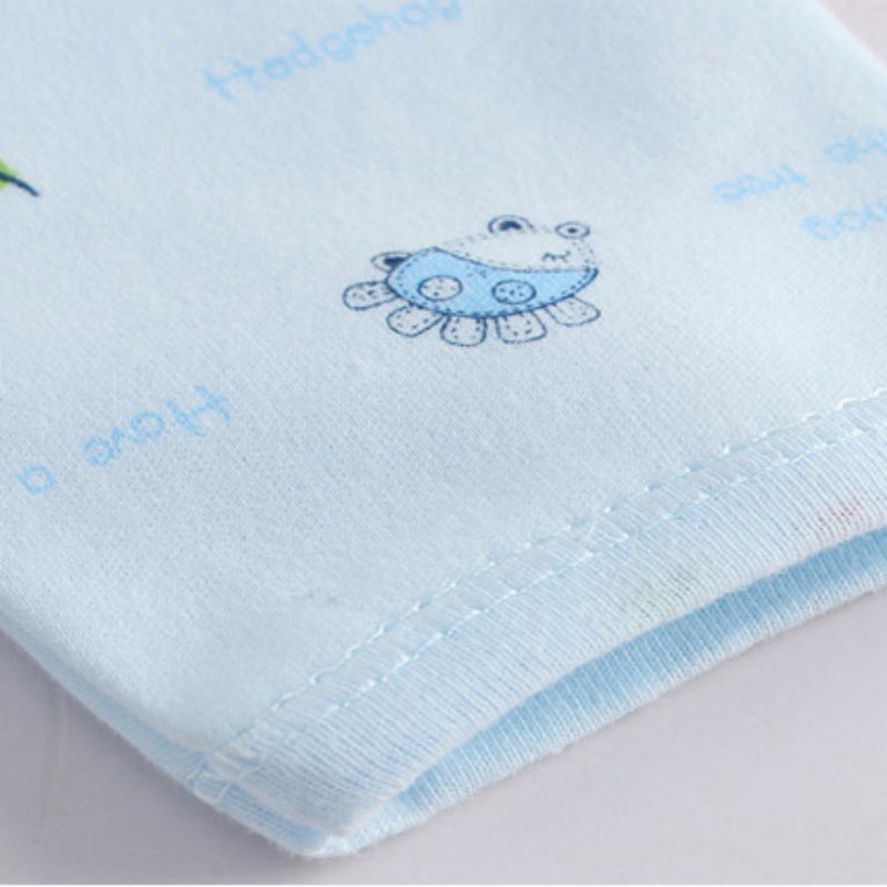 Bộ sơ sinh thu đông dài tay 5 chi tiết vải bông cotton cho trẻ 0 đến 3 tháng QT007