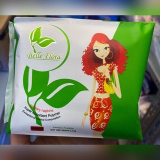 Băng Vệ Sinh Ban Ngày Belle Flora Lưới Lụa 10 Miếng (24.5cm)