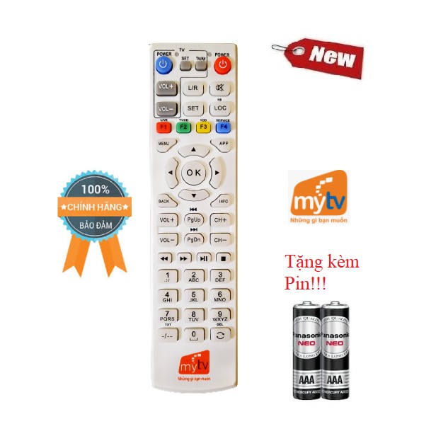 Điều khiển đầu thu MyTV đầu thu Huawei- Hàng chính hãng 100% Tặng kèm Pin!!!