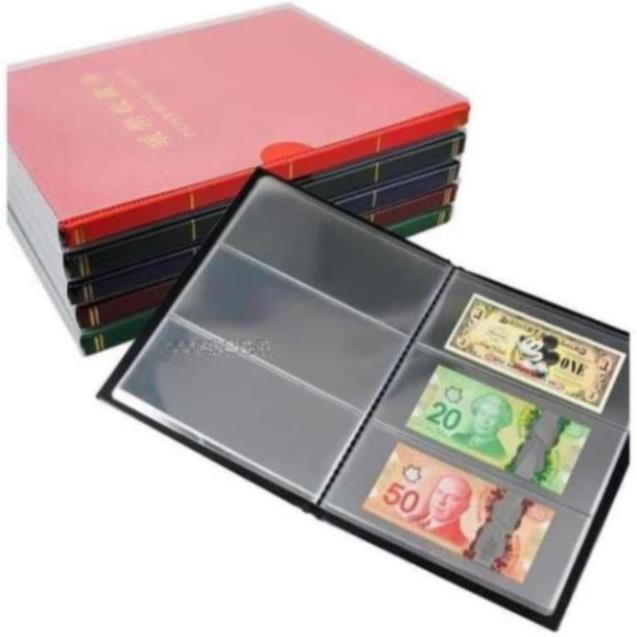 [TRỢ GIÁ] Album Đựng Tiền Giấy 20 Phơi 3 ngăn trong suốt PCCB (chứa được tối đa 60 tờ tiền)