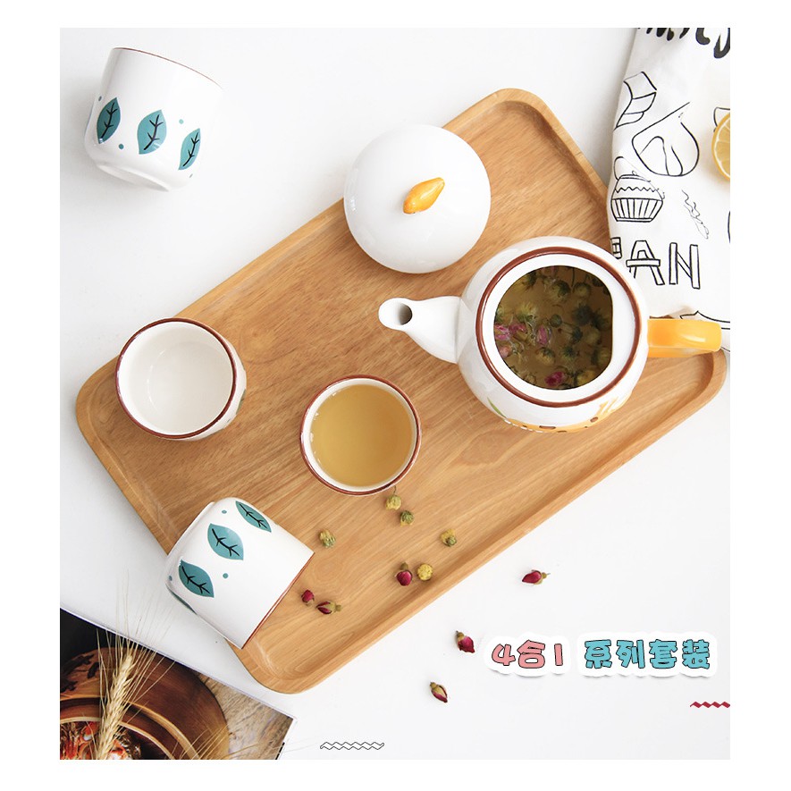 Bộ uống trà sứ kute