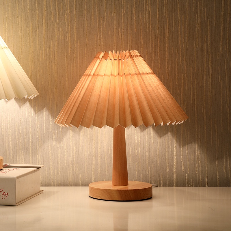 Đèn Ngủ Để Bàn Xếp Ly Cổ Điển Phong Cách Hàn Quốc