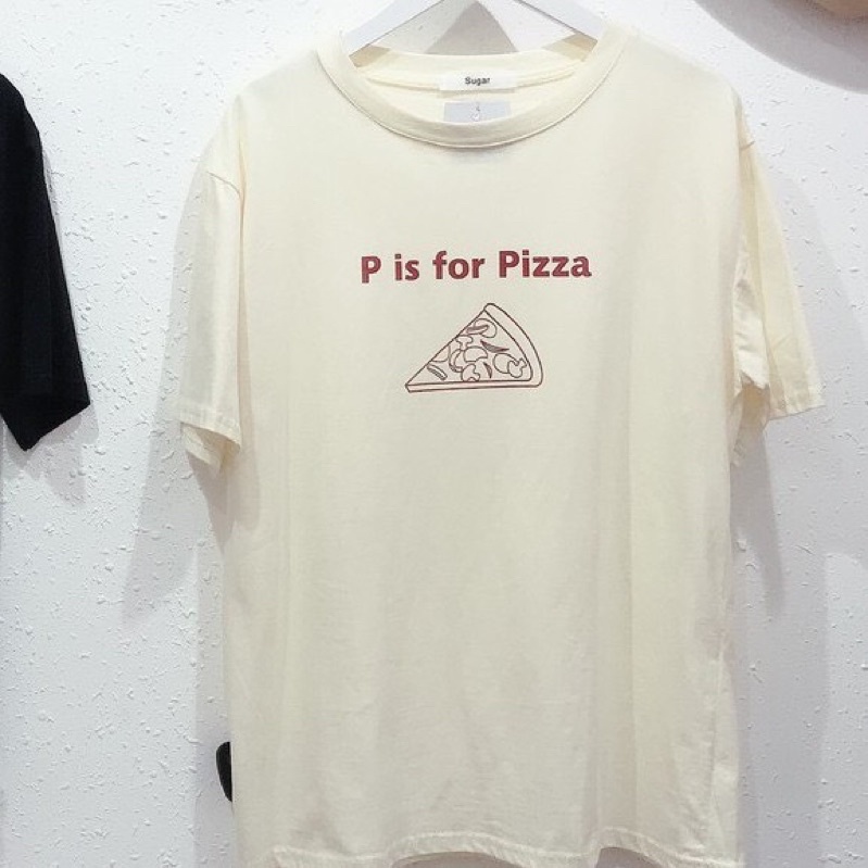 Áo vẽ miếng bánh Pizza TH6