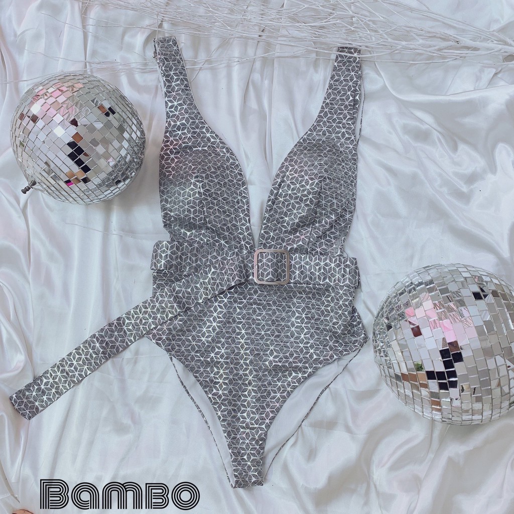 BIKINI 1 MẢNH XẺ CÓ NỊT LẤP LÁNH | BigBuy360 - bigbuy360.vn