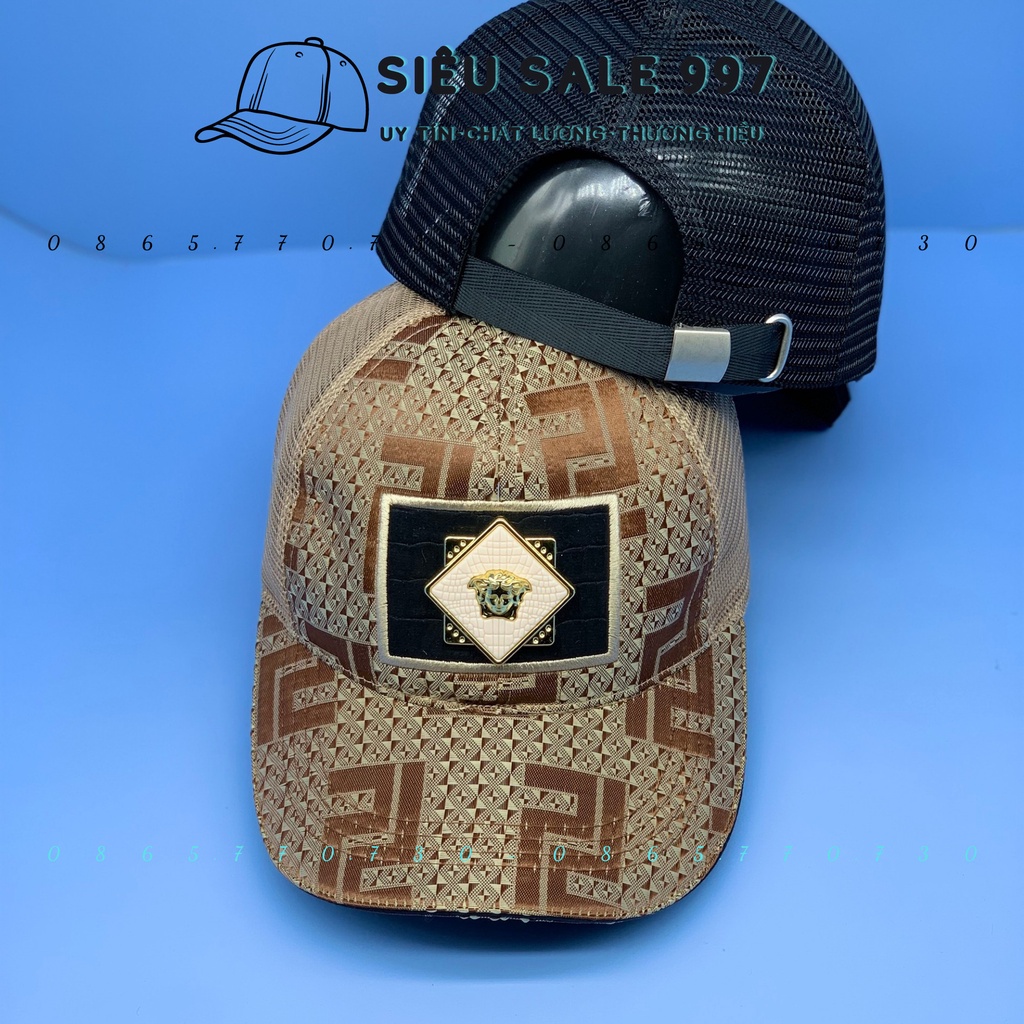 NÓN LƯỠI TRAI PHỐI LƯỚI LOGO HÌNH THOI MẠ VÀNG CAO CẤP THỜI TRANG NAM NỮ