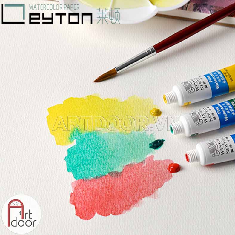 [ARTDOOR] Giấy vẽ màu nước LEYTON 100% Cotton 300gsm (vân nổi COLD)