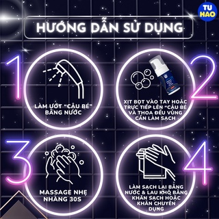 Dung dịch vệ sinh dạng bọt dành cho nam actidem 100ml - từ hảo - ảnh sản phẩm 6