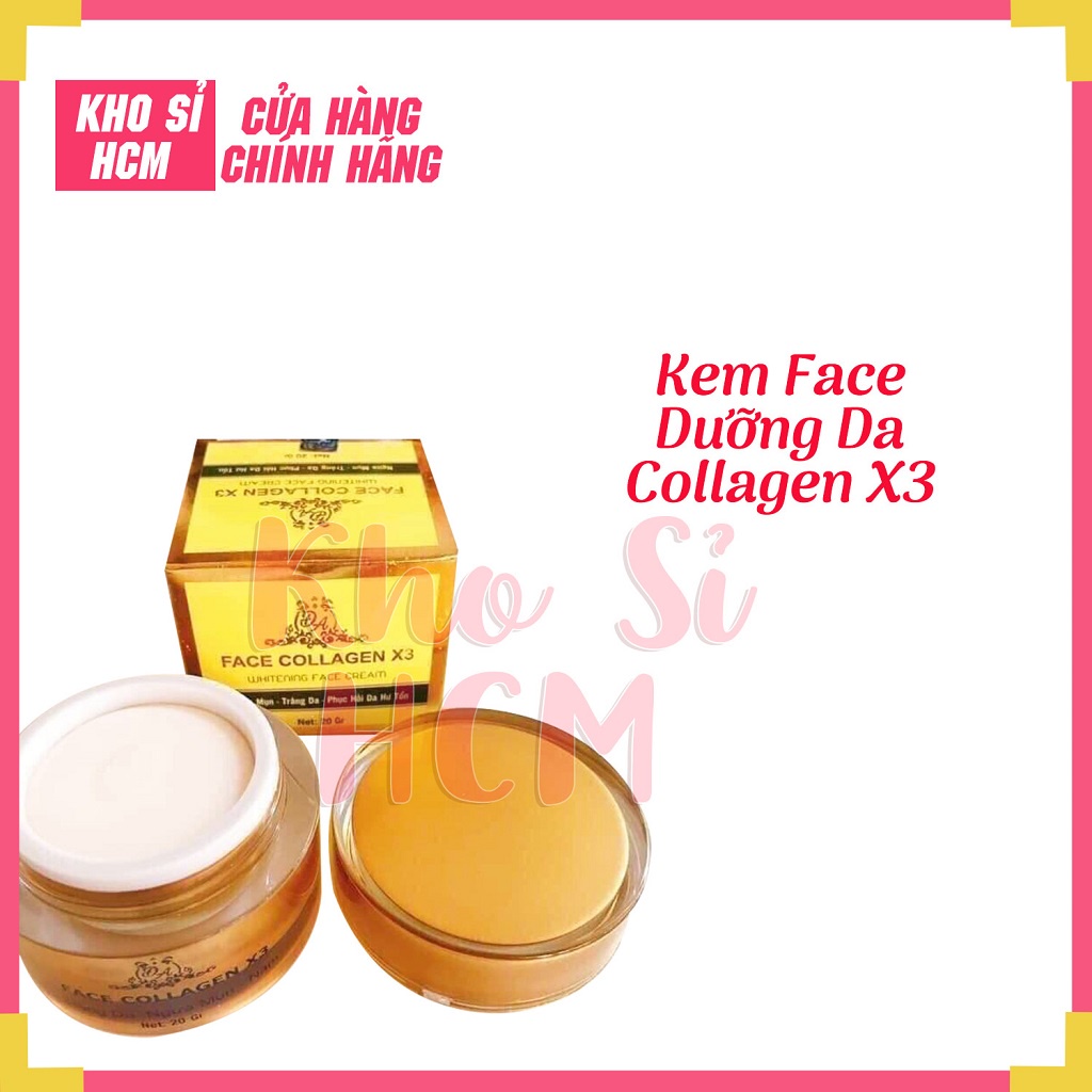 Kem dưỡng da mặt, kem face collagen X3 20g Đông Anh chính thumbnail