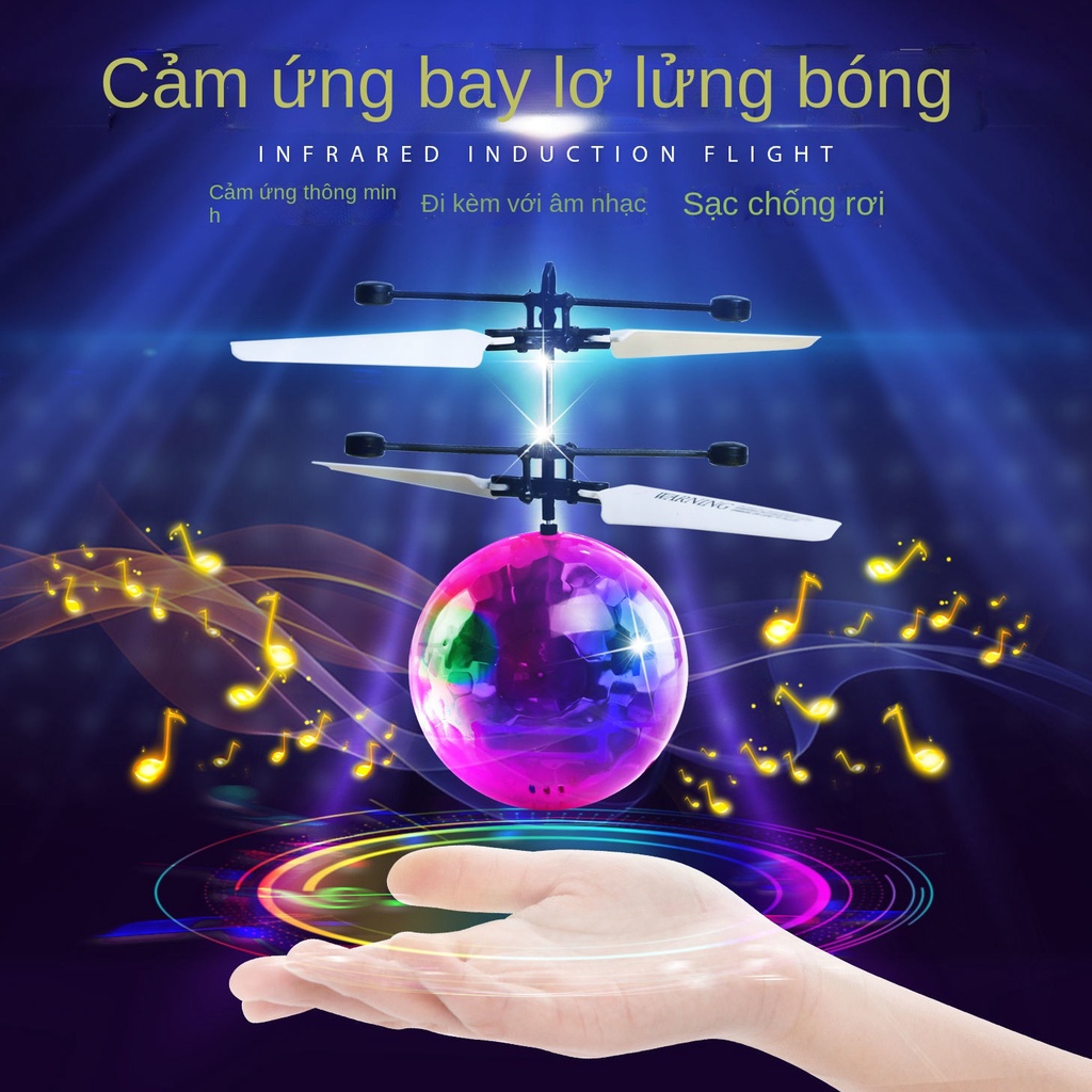 ✁Máy bay cảm biến đầy màu sắc máy bay quả bóng bay máy bay điều khiển từ xa máy bay mini trẻ em máy bay trực thăng đồ ch