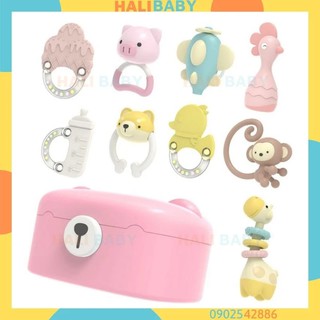 Xúc xắc gặm nướu Hàn Quốc Goryeo Baby nhựa ABS an toàn cho bé 9 món Halibaby XX03