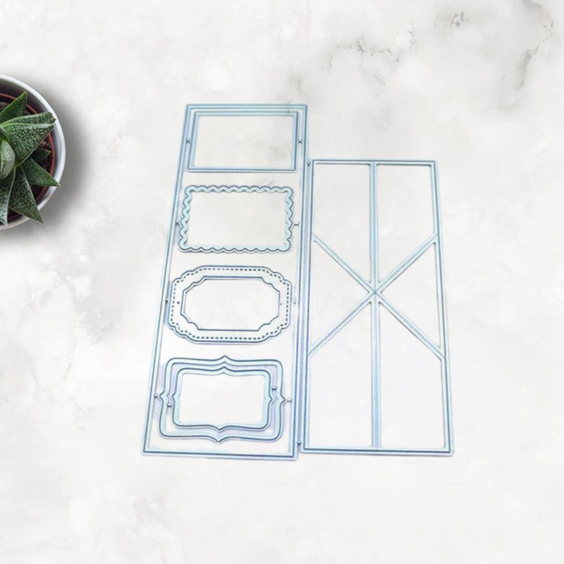 Khuôn cắt thẻ dập nổi hình phong thư bằng kim loại dùng trang trí sổ tay DIY