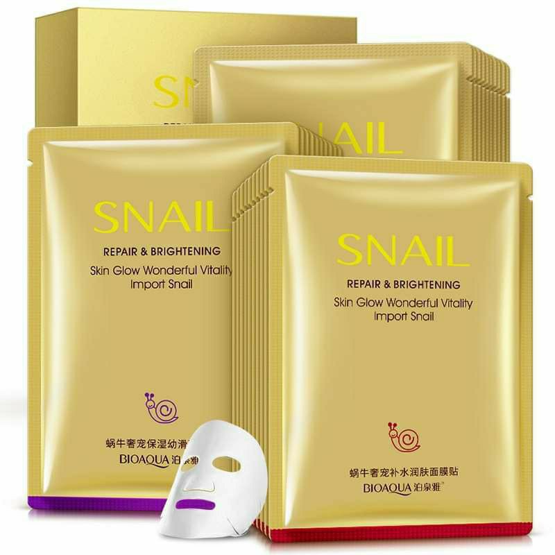 [RẺ VÔ ĐỊCH]Miếng Mặt Nạ Ốc Sên -Da Sáng Đẹp,Khoẻ Mạnh Snail Rorec | Thế Giới Skin Care