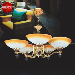 Đèn chùm phòng khách (tặng bóng sáng vàng) đèn phòng ăn, phòng ngủ....