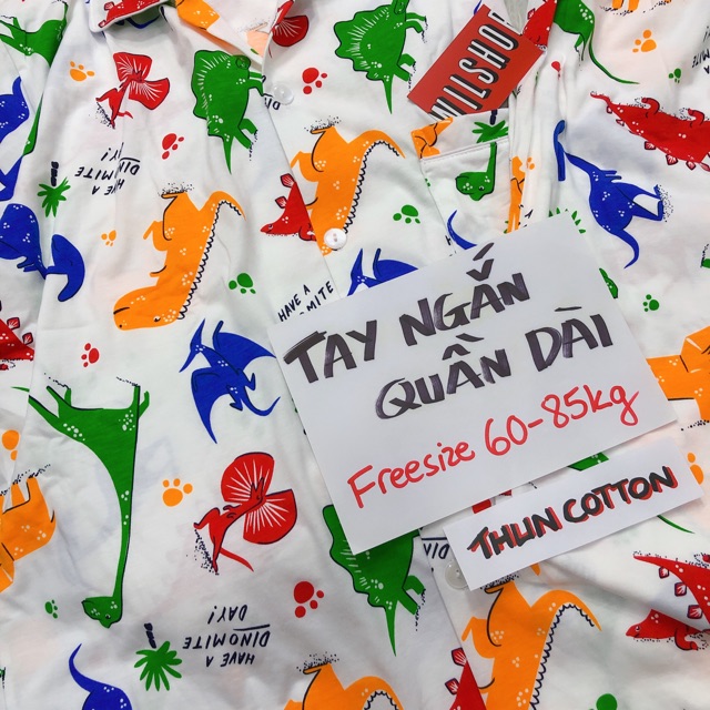 (60-85kg: T.NGẮN - Q.DÀI) ĐỒ NGỦ PIJAMA THAILAND CAO CẤP 6085ND