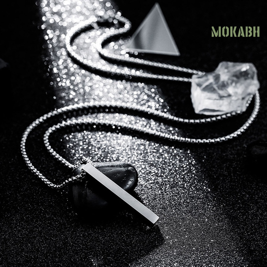 Vòng cổ Bằng Thép Không Gỉ Siêu Nhẹ Màu Sắc Đơn Giản Thời Trang Cho Nam