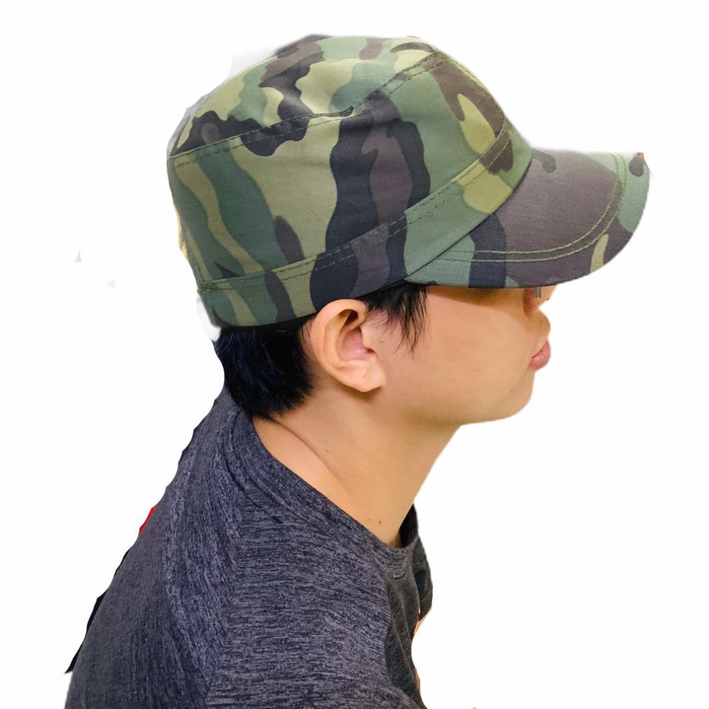 Nón Kết Đầu Bằng, Mũ lưỡi Trai Thể Thao Nam Nữ Hot Trend Chất Vải Lính Camo Form Chuẩn Đẹp  ྇