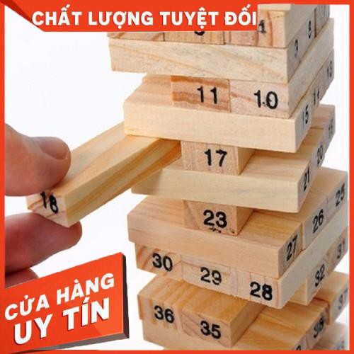 [XẢ KHO+FREE SHIP] Rút gỗ to Đồ chơi rút gỗ số loại to đại Wiss Toy kiểu mới 54 thanh