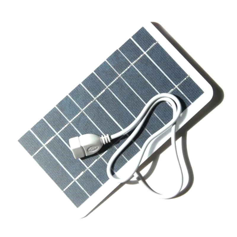 Tấm pin năng lượng mặt trời sạc dự phòng 2W cổng USB cho điện thoại di động