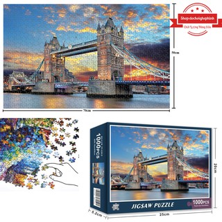 Bộ tranh ghép xếp hình 1000 pcs jigsaw puzzle tranh ghép 70 50cm bản thú - ảnh sản phẩm 5