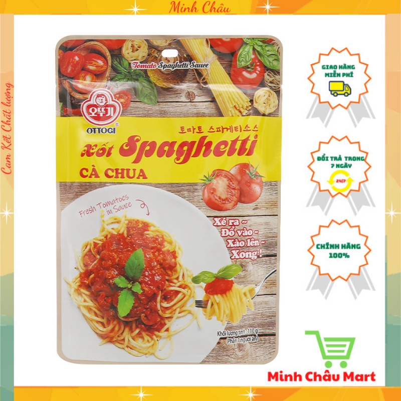 Sốt Spaghetti Vị Cà Chua Và Ớt Ottogi Gói 110g