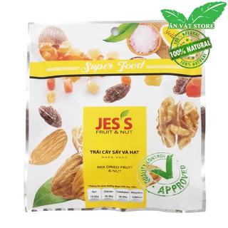 Mix Hạt và Trái Cây sấy Nhãn vàng 20gr - Ăn Vặt Store