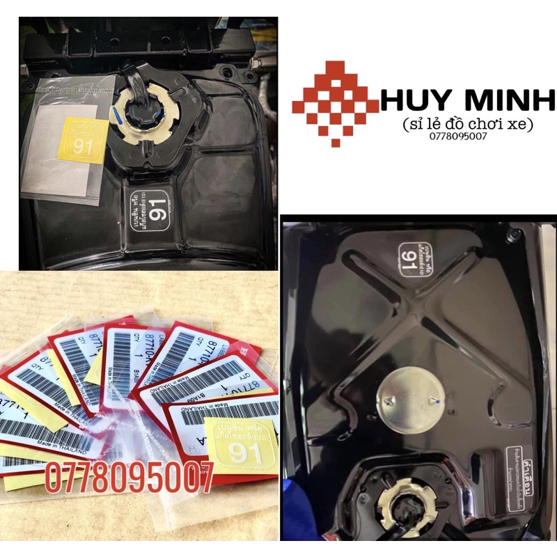 Tem 91 gắn xe wave125i - hàng thailan