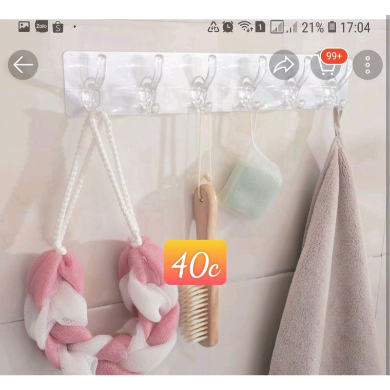 combo móc dán tường keo dán