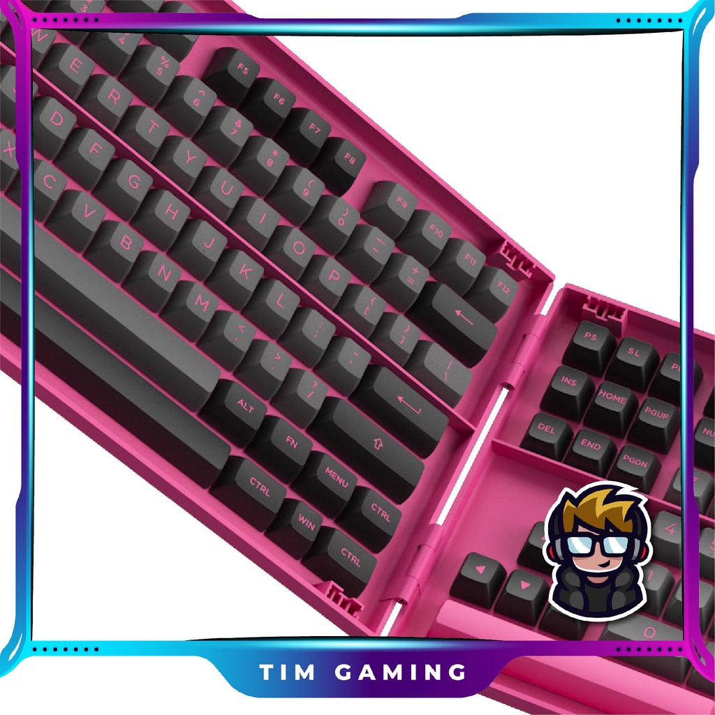 Bộ Keycap bàn phím cơ Akko – Black & Rose