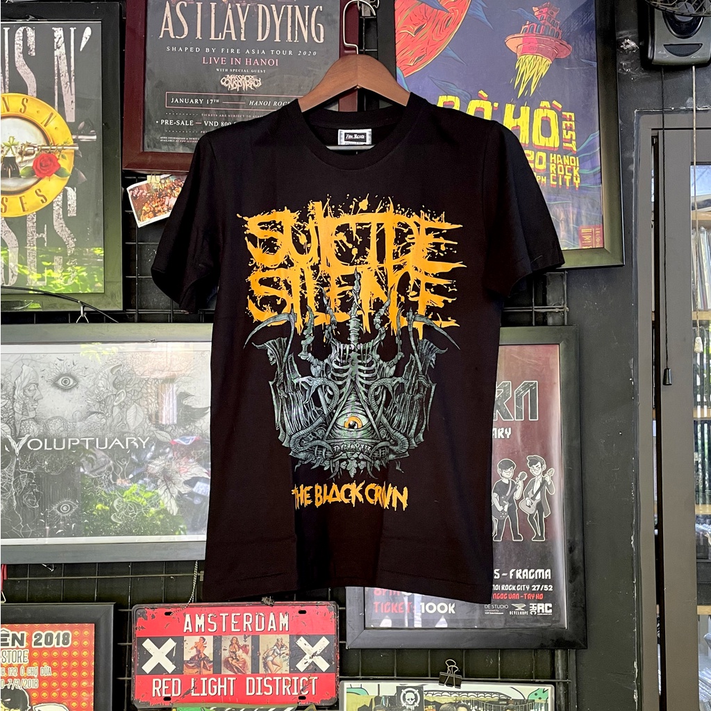 Áo Rock band: áo phông Suicide Silence ROX SP178 100% cottong Thái Lan nam nữ đều mặc được