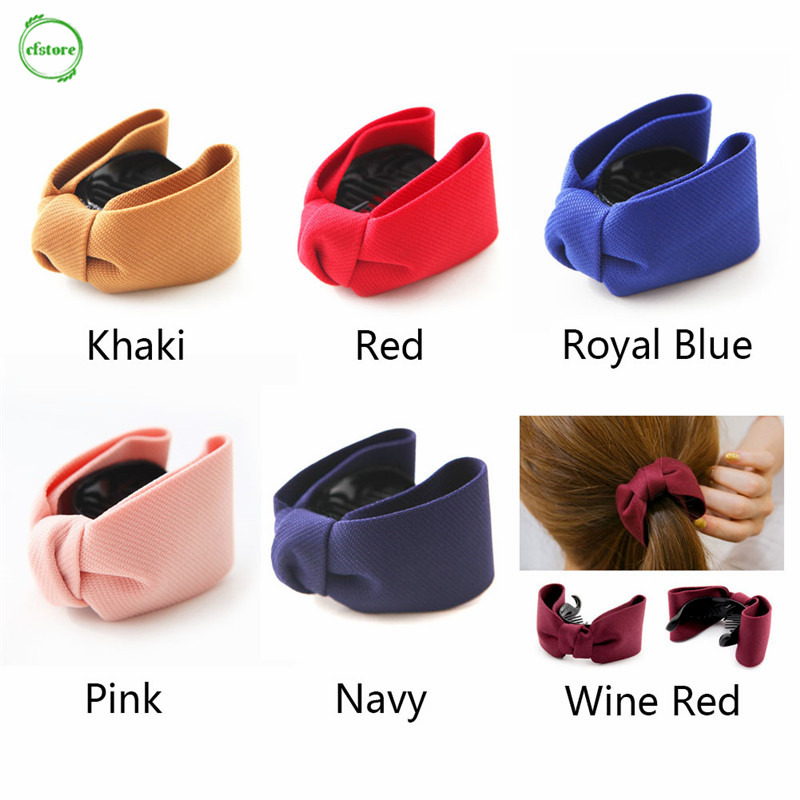 Kẹp Tóc Hình Nơ Đơn Giản Cho Nữ
