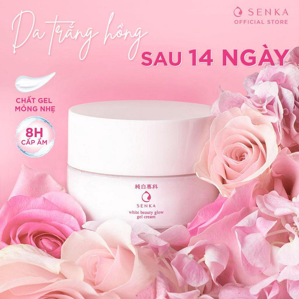 Kem dưỡng trắng da ban đêm Senka White Beauty Glow Gel Cream 50g 15538