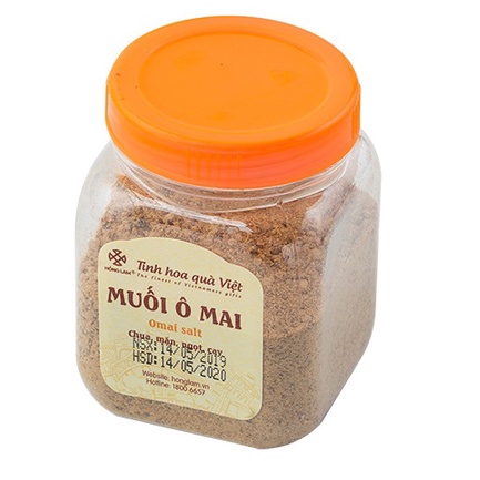 Muối Ô Mai Hồng Lam - Vị Mặn Ngọt Cam Thảo - Hộp 100g