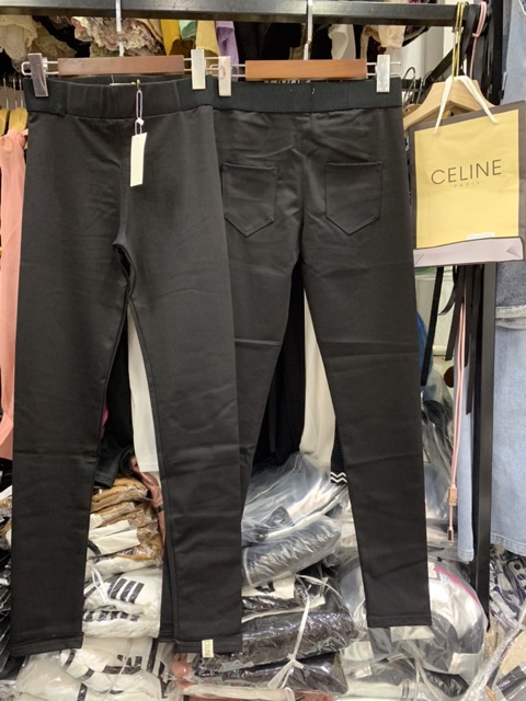 Quần legging trơn logo kèm túi Ce | BigBuy360 - bigbuy360.vn