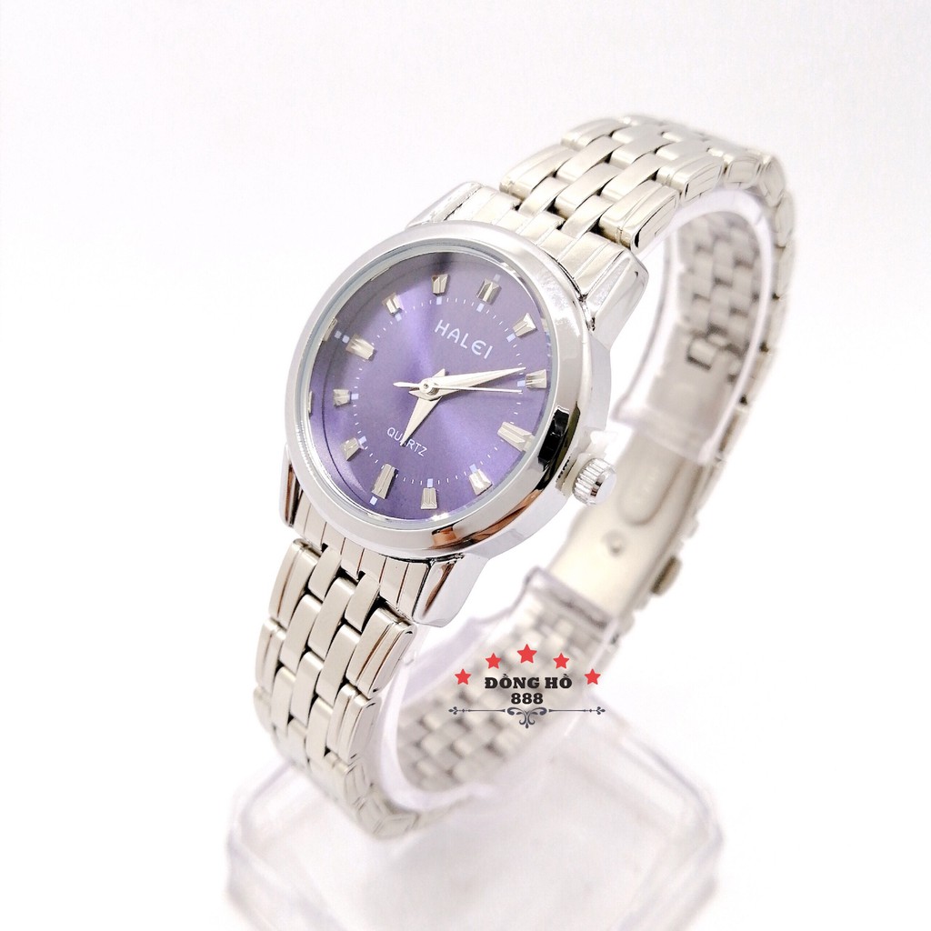 Đồng hồ Nữ Halei máy Nhật chính hãng mặt tròn 26mm dây kim loại mạ vàng không gỉ chống xước, chống nước tuyệt đối 502 | BigBuy360 - bigbuy360.vn