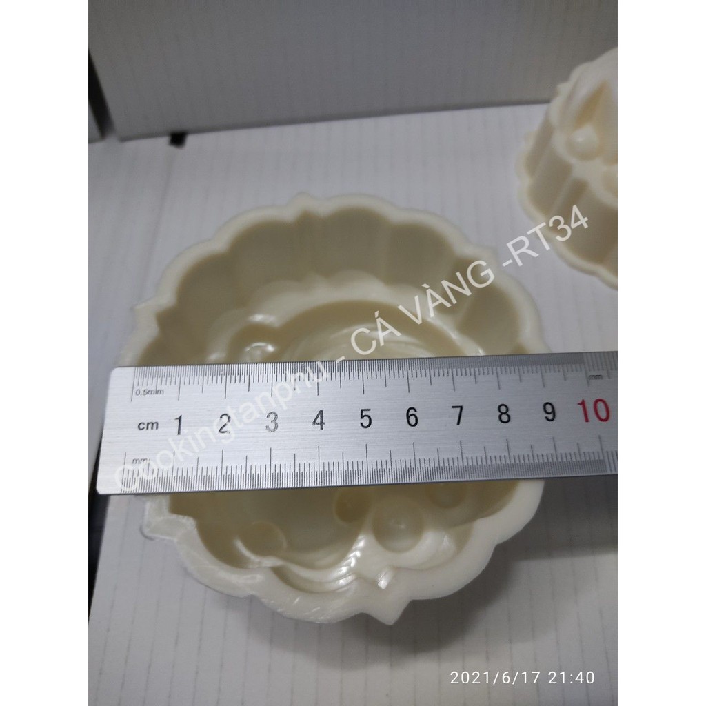 2 KHUÔN RAU CÂU TRUNG THU HÌNH CÁ VÀNG 10 x 4.5